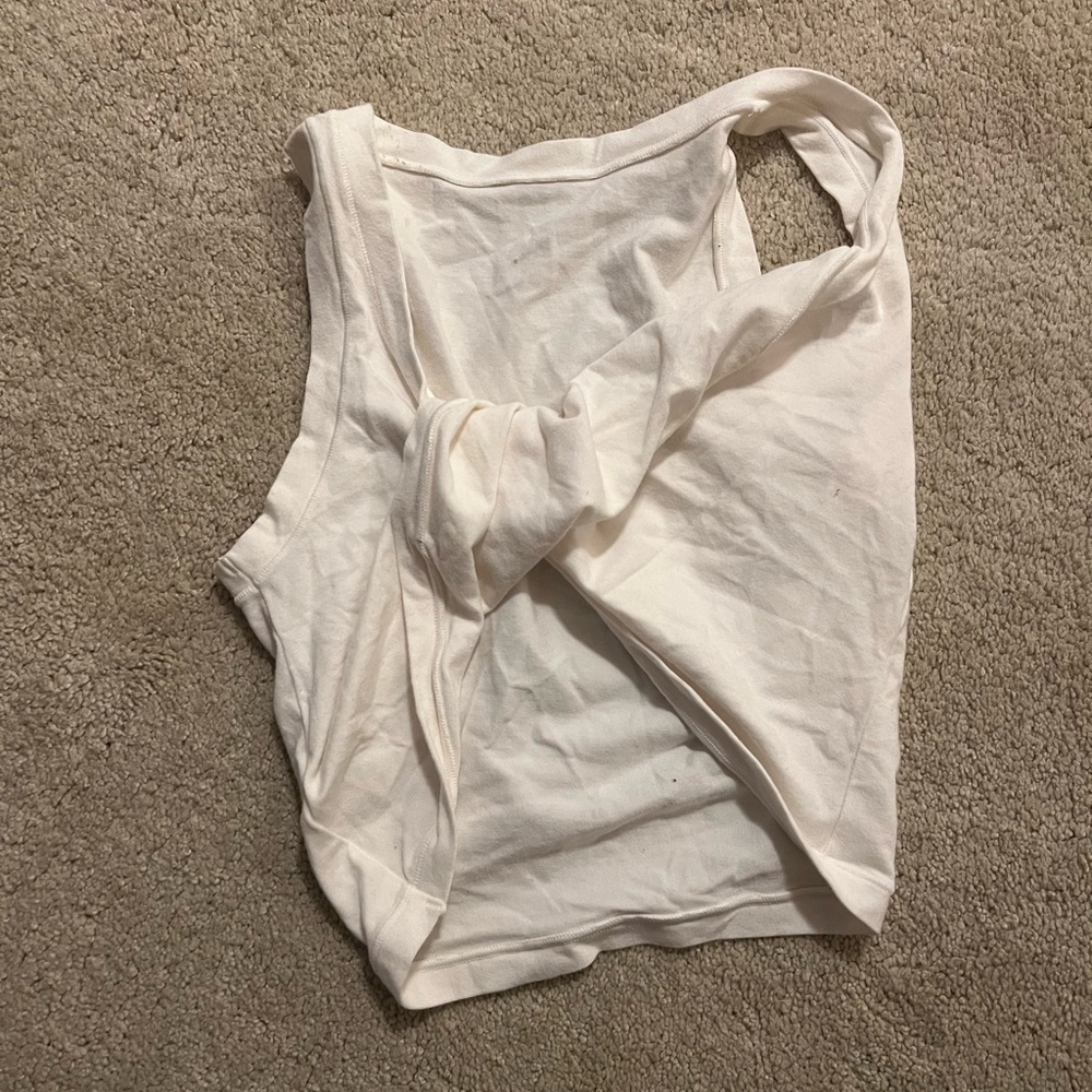 SKIMS White Crop Top